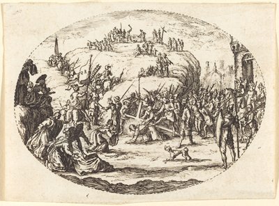De Kleine Kruisdraging door Charles Nicolas Cochin I after Jacques Callot