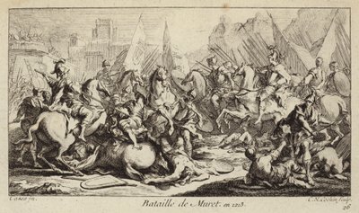 Slag bij Muret, Frankrijk, Albigenzische Kruistocht door Charles Nicolas II Cochin