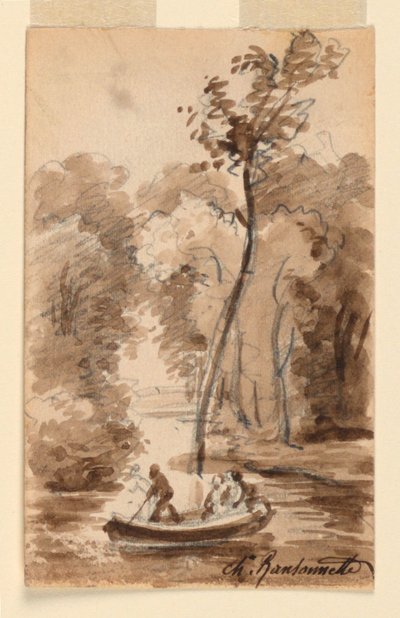 Een Stroom in het Bos door Charles Nicolas Ransonnette