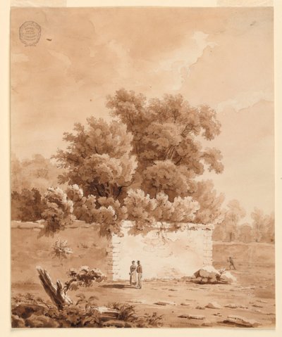 Op het platteland door Charles Nicolas Ransonnette