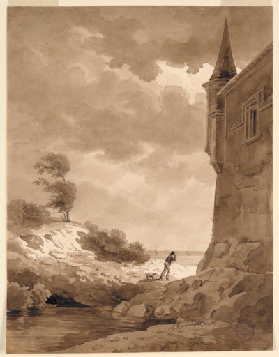Aan de Kust door Charles Nicolas Ransonnette