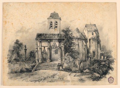 Drie Figuren Voor een Kerk door Charles Nicolas Ransonnette