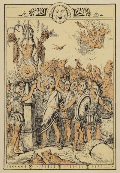 Verhalen van Lucianus: Het maanvolk verrast door de wolkcentauren door Charles Oliver Murray
