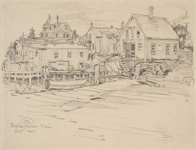 Boothbay Harbor, Maine, 1923 door Charles P. Reiffel