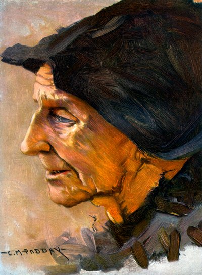 Studie van een Hoofd door Charles Padday