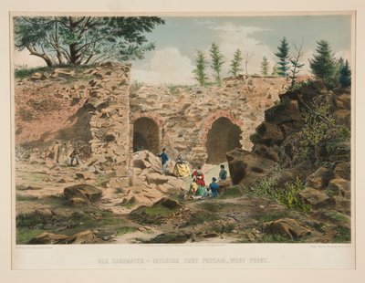 Oude kazematten - interieur Fort Putnam, West Point door Charles Parsons