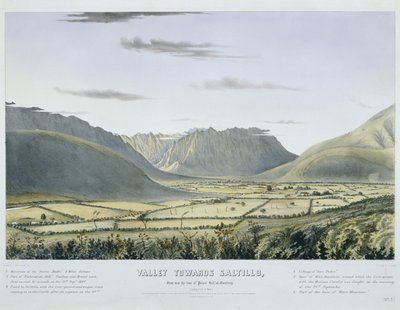 Vallei richting Saltillo, vanaf de voet van 