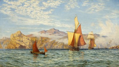 Ramsey Island, bij Pembrokeshire door Charles Parsons Knight