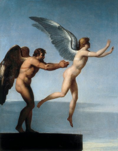 Dedalus en Icarus door Charles Paul Landon