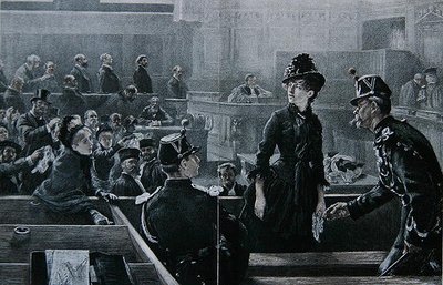 Na de vrijspraak, gegraveerd door Michelet, uit 