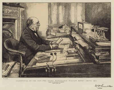 Beroemdheden van de Dag, de Eerwaarde William Henry Smith, MP door Charles Paul Renouard
