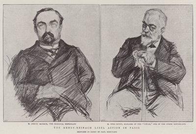 De Henry-Reinach lasterzaak in Parijs door Charles Paul Renouard