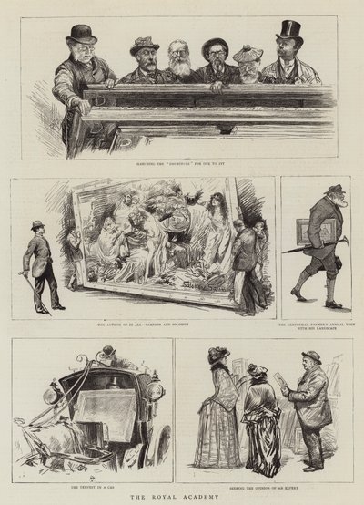 De Koninklijke Academie door Charles Paul Renouard