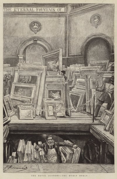 De Koninklijke Academie, de Hurly Burly door Charles Paul Renouard