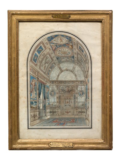 Kamer in de Casa del Labrador, Koninklijk Paleis van Aranjuez door Charles Percier