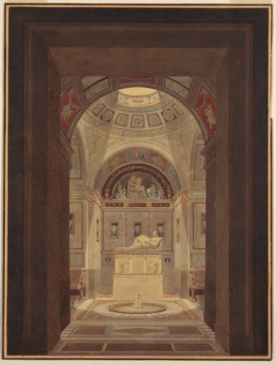 Grafkamer door Charles Percier