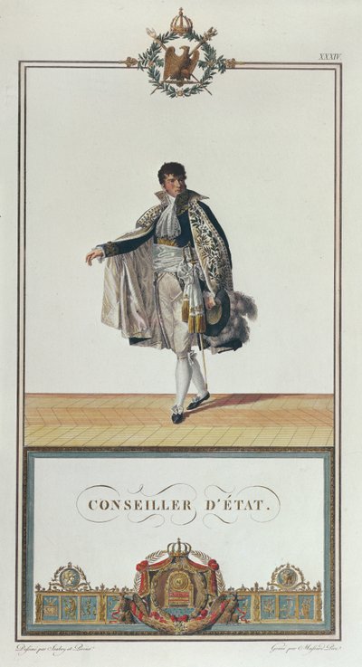 Uniform van de Raadslid voor de Kroning van Napoleon, 1804 door Charles Percier