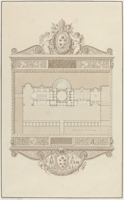 Villa Madama in Rome door Charles Percier and Pierre François Léonard Fontaine