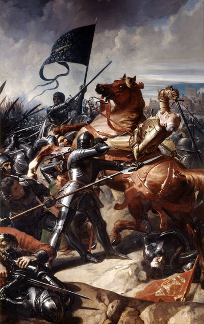 Slag bij Castillon, 17 juli 1453, 1838 door Charles Philippe Lariviere