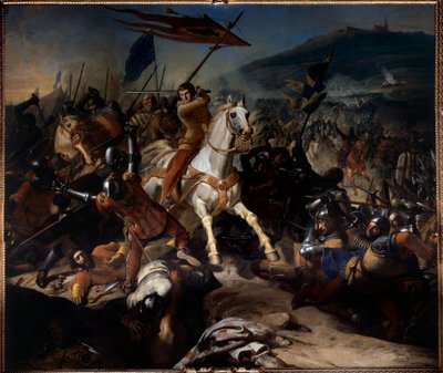 Vlaamse oorlogen: De Slag bij Mons en Puelle op 18 augustus door Charles Philippe Lariviere