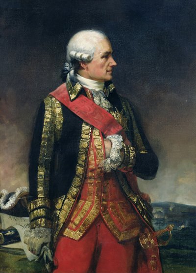 Jean-Baptiste de Vimeur (1725-1807) Graaf van Rochambeau door Charles Philippe Lariviere
