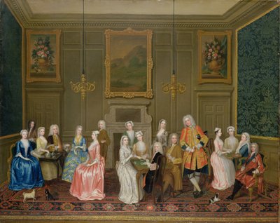 Theekransje in het huis van Lord Harrington, St. James