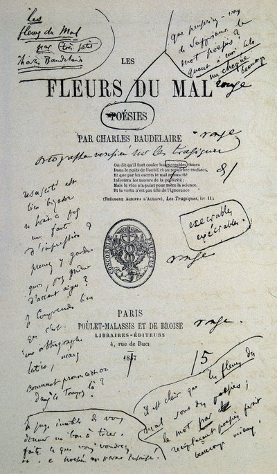 Goed om te tekenen uit "Les Fleurs du Mal", geannoteerd door Charles Baudelaire door Charles Pierre Baudelaire