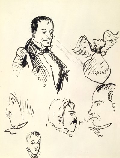 Zelfportret door Charles Pierre Baudelaire