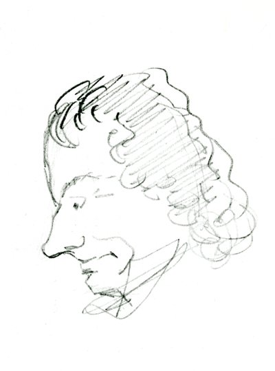 Zelfportret, ca. 1843 door Charles Pierre Baudelaire