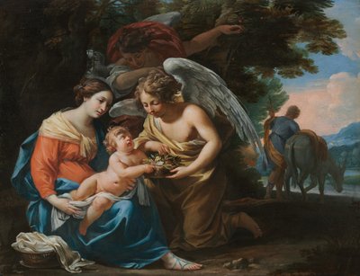 Rust tijdens de vlucht naar Egypte, c. 1640 door Charles Poërson