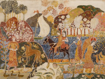 Koppel op een muilezel door Charles Prendergast