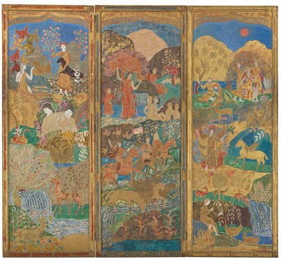 Drie-Paneel Scherm door Charles Prendergast