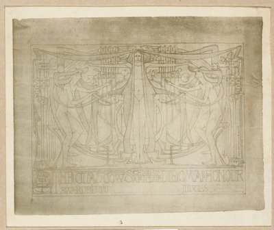 Erediploma, ontworpen voor de Glasgow School of Art Club, 1894-95 door Charles Rennie Mackintosh