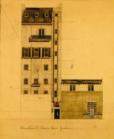 Verhoging van Voorgesteld Atelier in Glebe Place en Upper Cheyne Walk door Charles Rennie Mackintosh