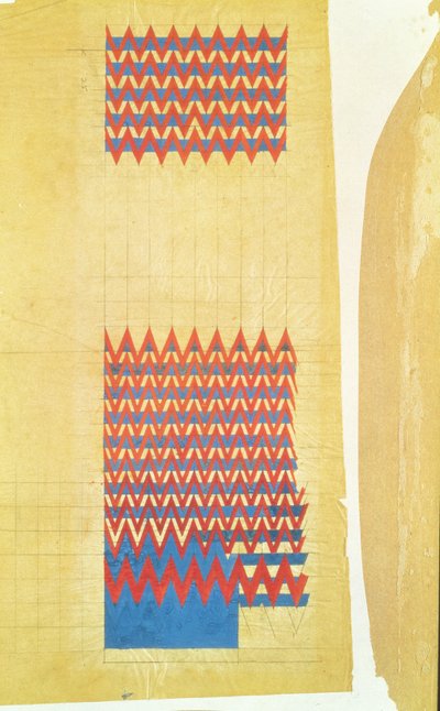 Stofontwerp, 1916 door Charles Rennie Mackintosh