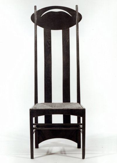Hoge stoel, ca.1897 door Charles Rennie Mackintosh