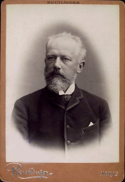 Peter Iljitsj Tsjaikovski, Russische componist, eind 19e eeuw door Charles Reutlinger
