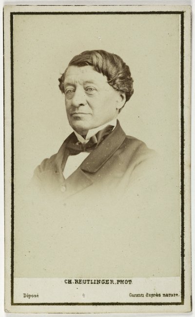 Portret van Laborde Léon, diplomaat, archeoloog en curator in het Louvre, ca. 1860-90 door Charles Reutlinger