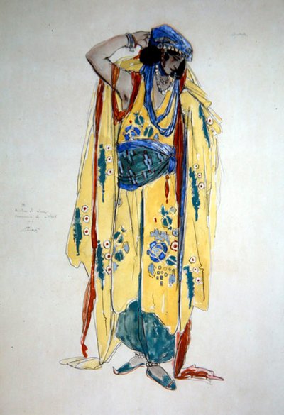 Kostuumontwerp voor Oulade, ca. 1920 door Charles Ricketts