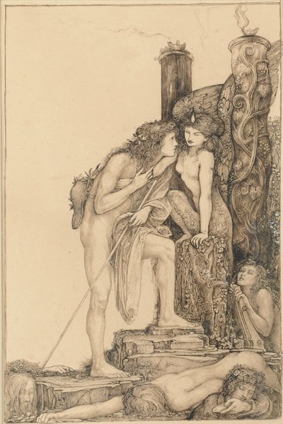 Oedipus en de Sfinx door Charles Ricketts
