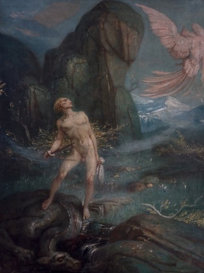 Siegfried en de magische vogel, c.1930 door Charles Ricketts