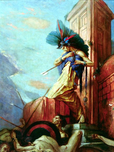 De dood van Montezuma (1466-1520) door Charles Ricketts