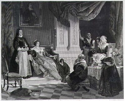 Sancho en de hertogin (gravure door R. Staines) door Charles Robert (after) Leslie