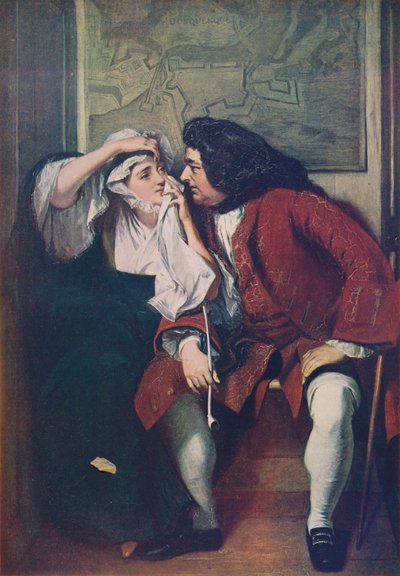 Een Scène uit Tristram Shandy Oom Toby en de Weduwe Wadman, 1829-30, ca. 1915 door Charles Robert Leslie