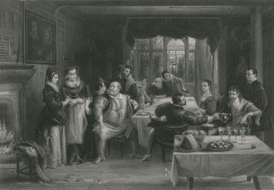 Falstaff en zijn vrienden, de vrolijke vrouwtjes van Windsor door Charles Robert Leslie