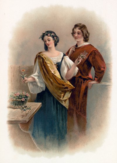 Florizel en Perdita uit Het Winterverhaal door Charles Robert Leslie