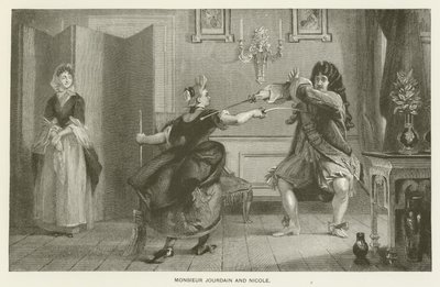 Monsieur Jourdain en Nicole door Charles Robert Leslie