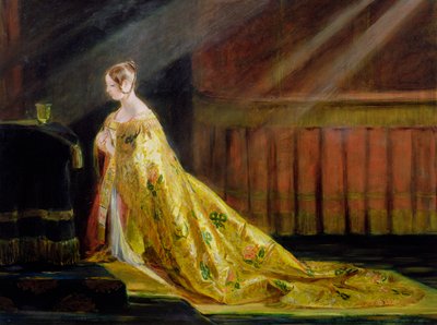 Koningin Victoria in haar Kroningsgewaad door Charles Robert Leslie