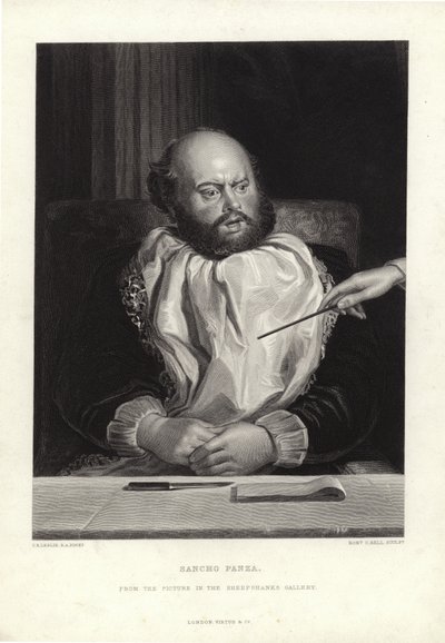 Sancho Panza door Charles Robert Leslie