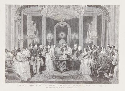 De doop van Victoria, Prinses Royal door Charles Robert Leslie